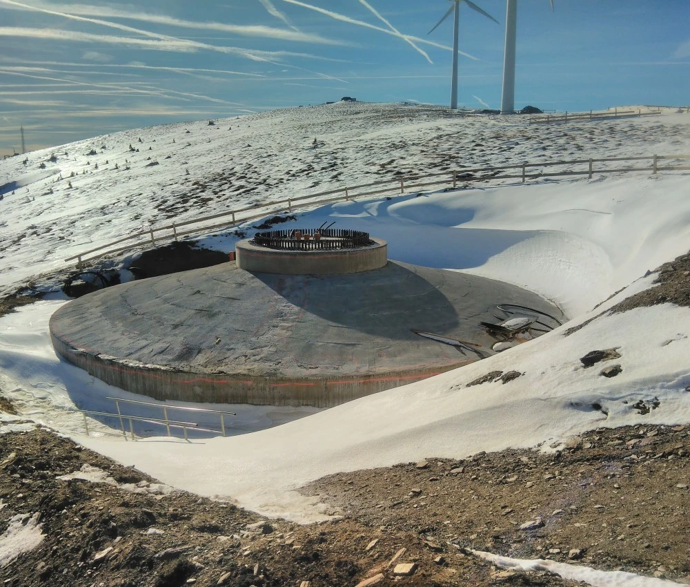 Tauernwindpark Oberzeiring Fundamente