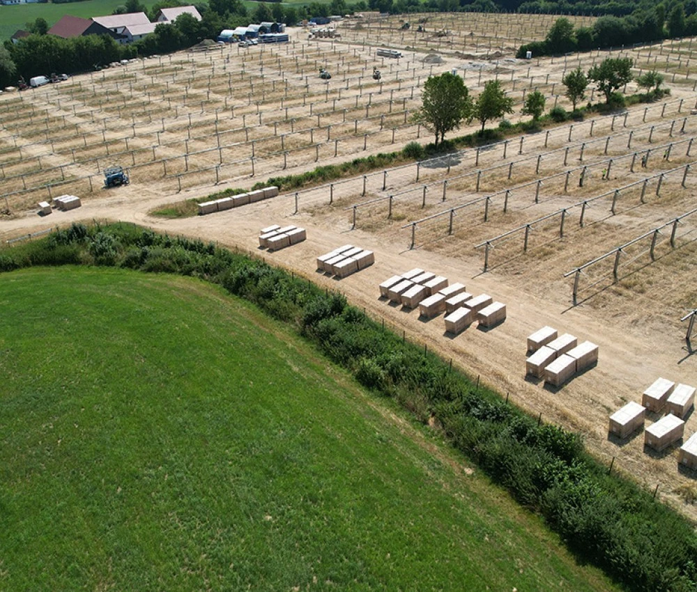 Bauarbeiten im komplexen Gelände am EWS Sonnenfeld St. Veit im Innkreis Bauarbeiten im komplexen Gelände am EWS Sonnenfeld St. Veit im Innkreis